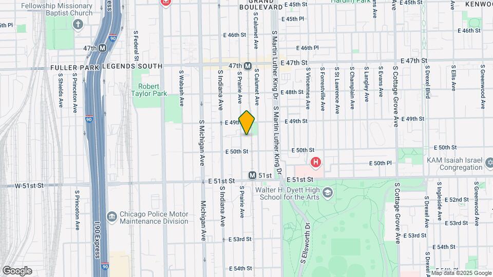 4933 S Prairie Ave Map and Location Details