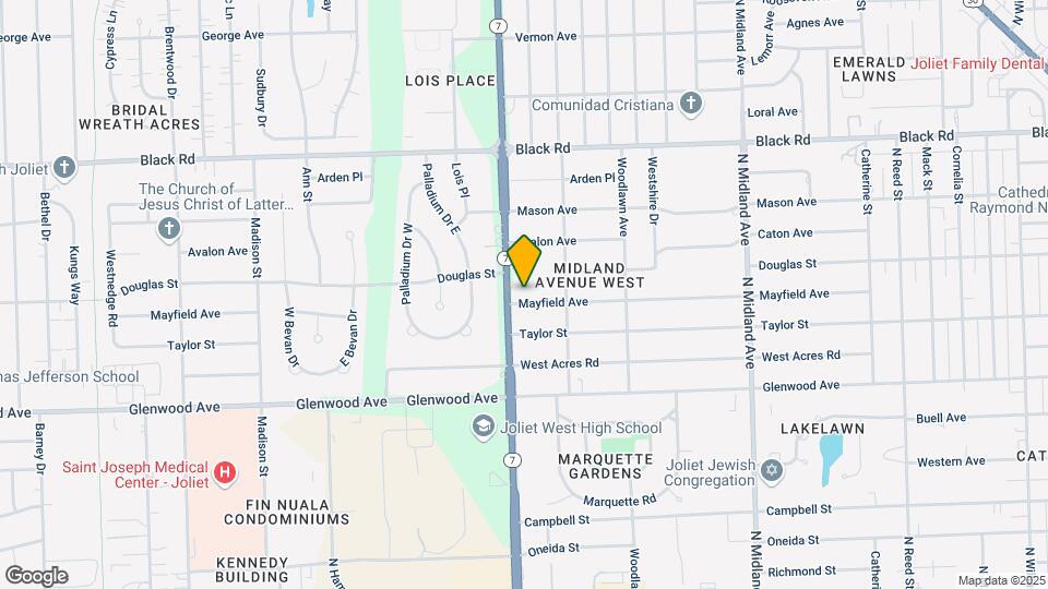 1717 Mayfield Ave Map and Location Details