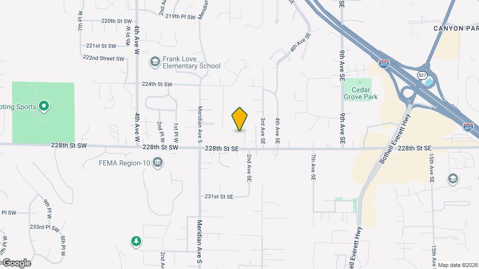 22710 2nd Ave SE Map and Location Details