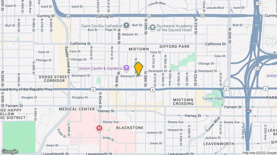 3821 Davenport St Mapa y Detalles de la Ubicación