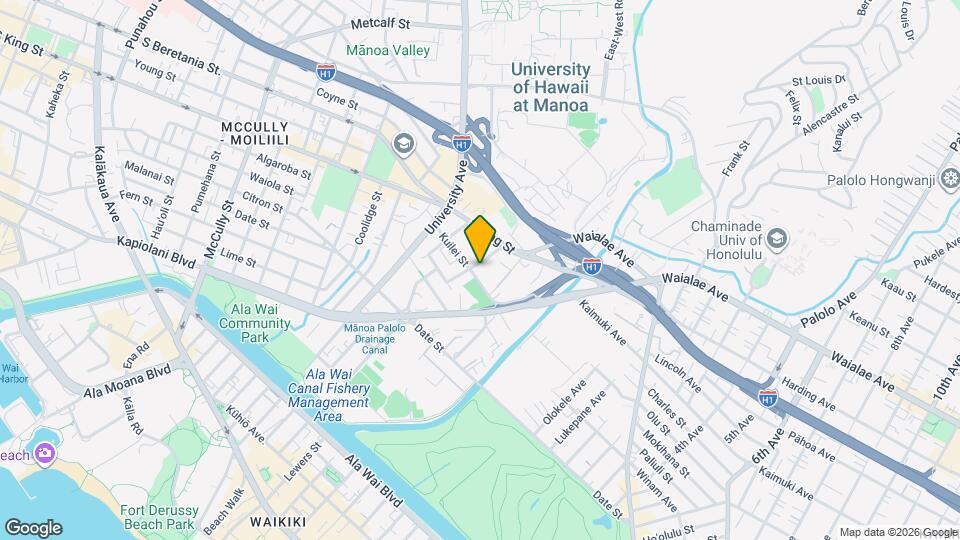 2740 Kuilei St, Unit 2403 Map and Location Details
