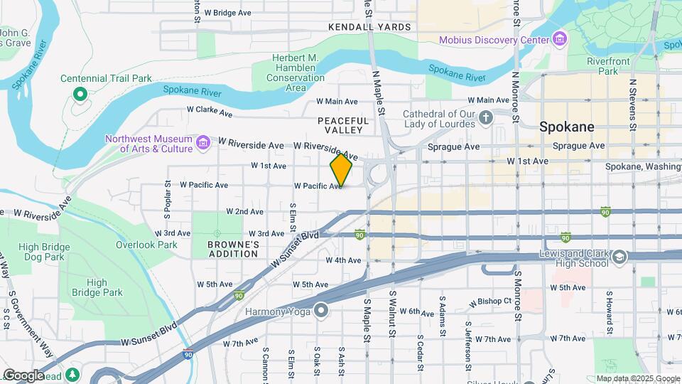 1635 W Pacific Ave Map and Location Details