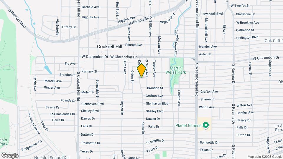 1216 Keats Dr Map and Location Details
