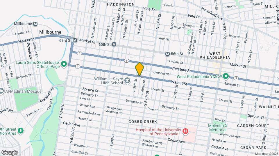 5734 Walnut St-Unit -2 Map and Location Details