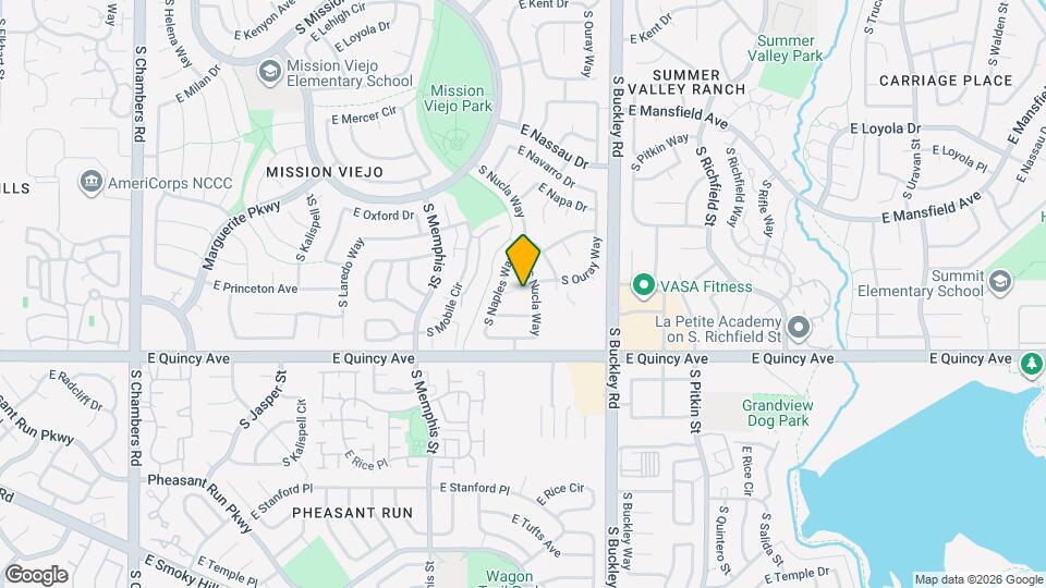16531 E Princeton Pl Map and Location Details