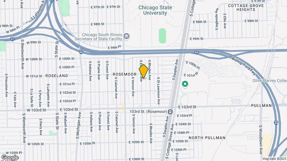 10123 S Eberhart Ave Map and Location Details