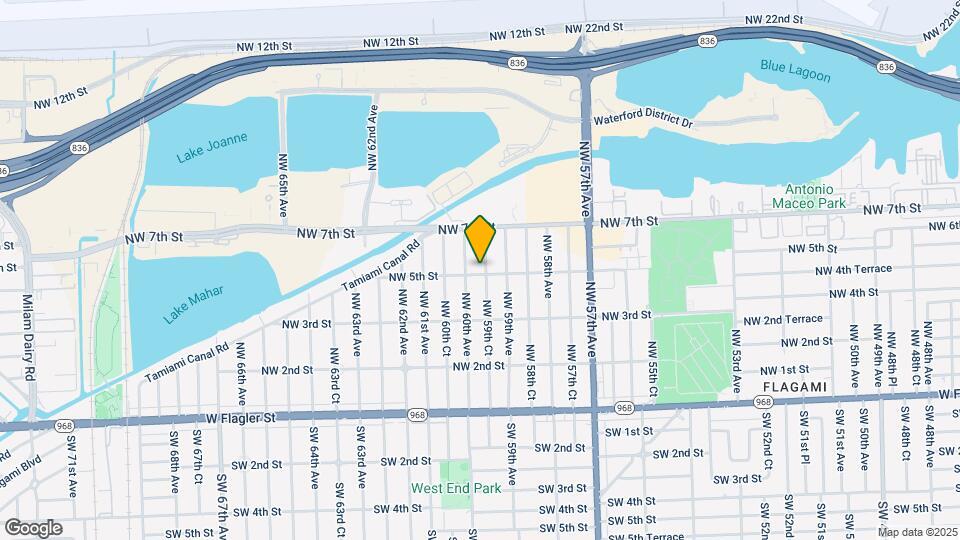5931 NW 5th St Map and Location Details