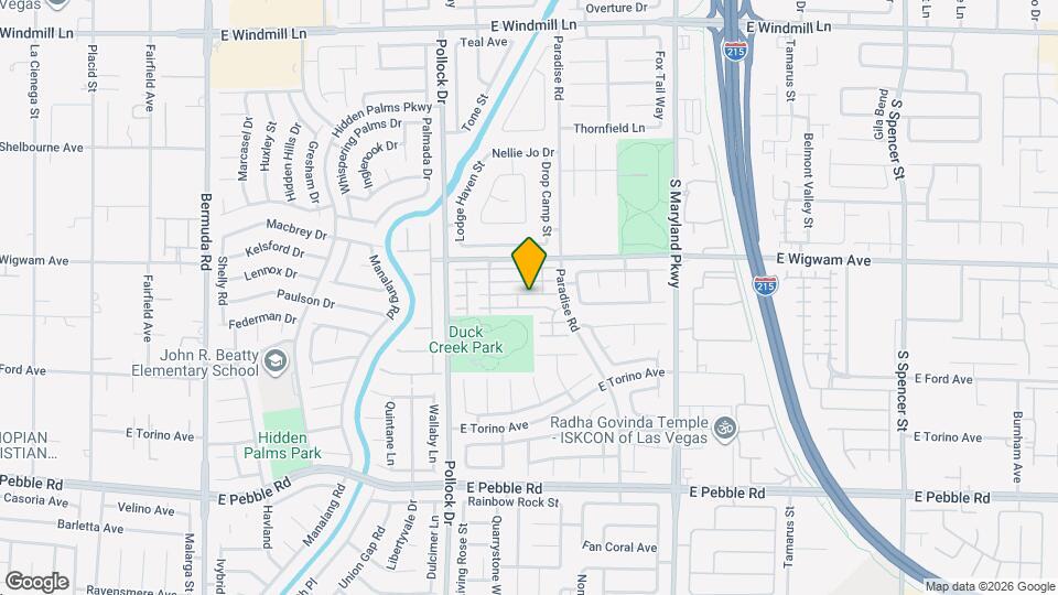 947 Whispering Grove Ave Mapa y Detalles de la Ubicación