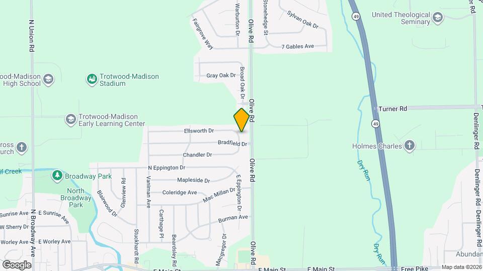 755 Ellsworth Dr Map and Location Details