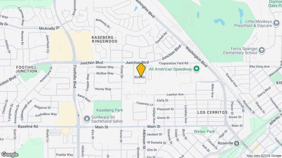 1307 Rice Ln Map and Location Details