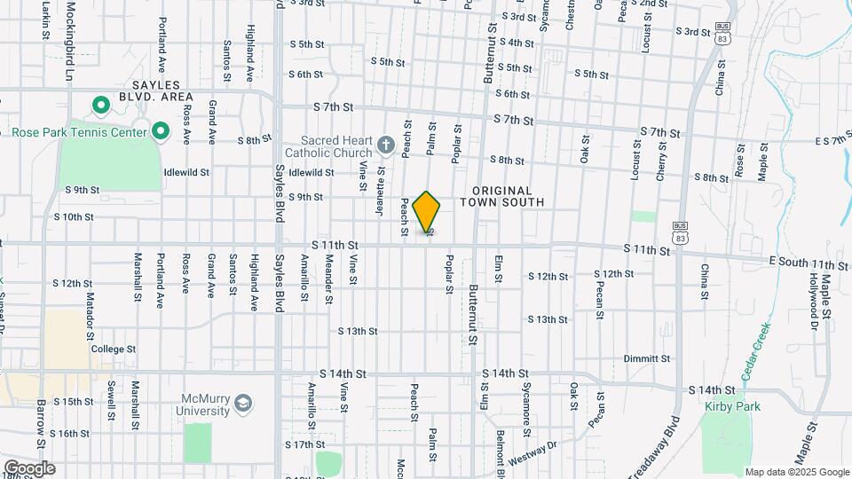 1034 Palm St Map and Location Details