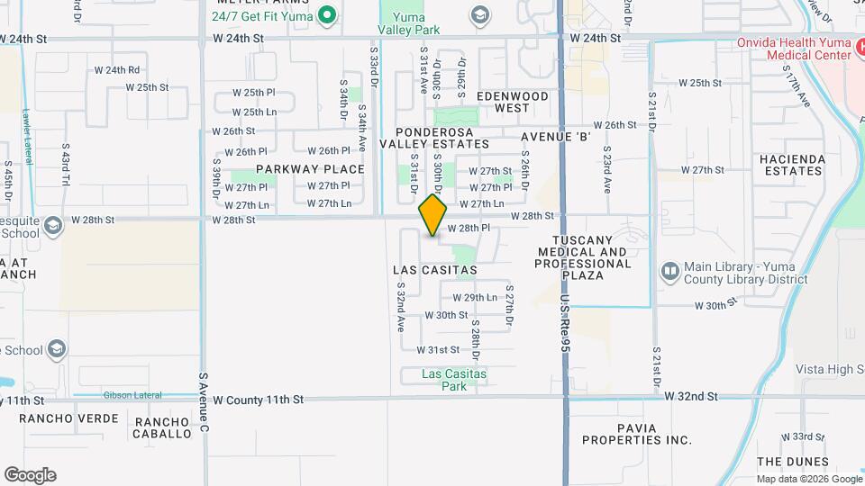 2866 S 30th Dr Map and Location Details