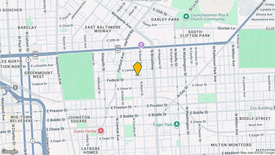 1514 Federal St Map and Location Details