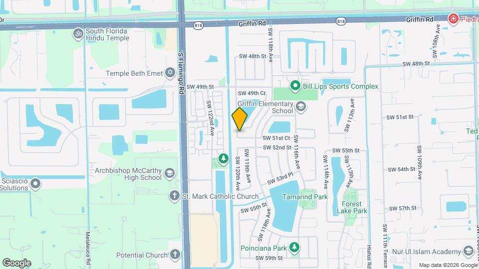 11991 SW 51st Ct Map and Location Details