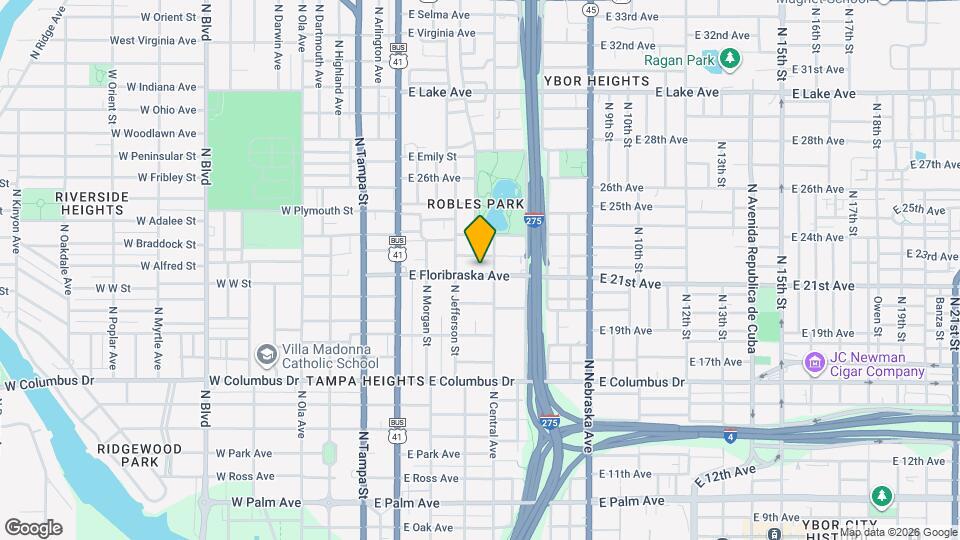 412 E Floribraska Ave Map and Location Details