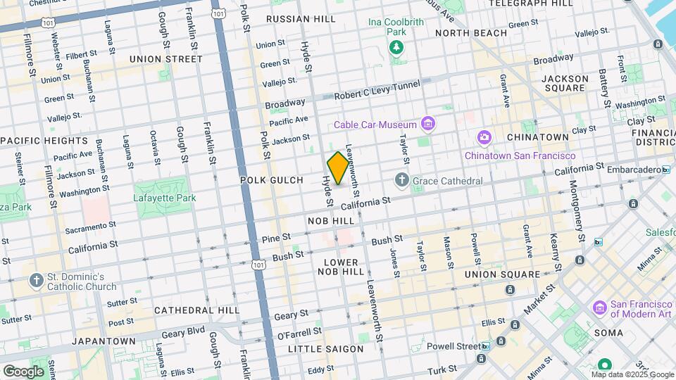 1455 Sacramento St Map and Location Details