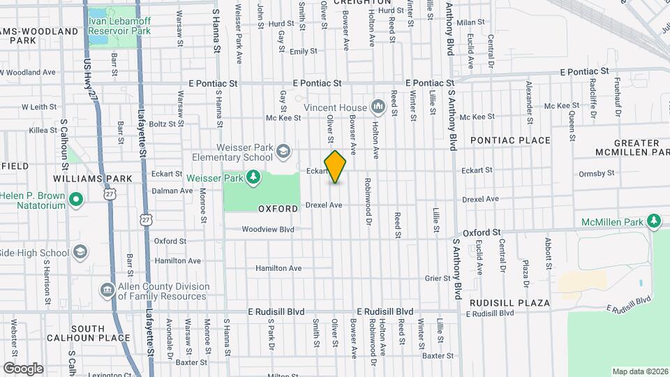 3131 Oliver St Map and Location Details