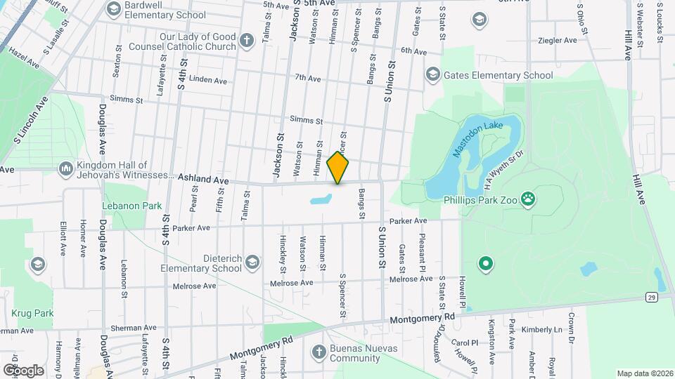 567 Ashland Ave Map and Location Details