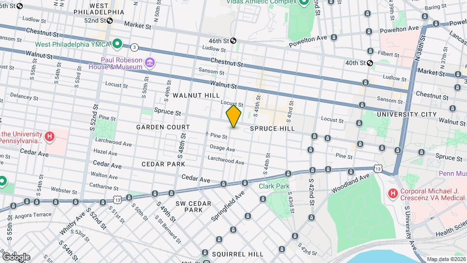 315 S 46th St, Unit 2 Map and Location Details