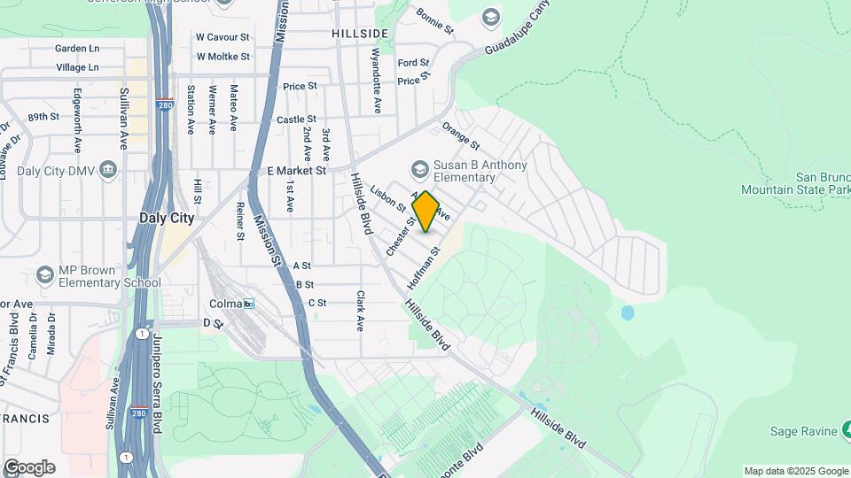 661 Sylvan St Map and Location Details
