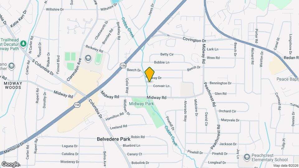 3196 Convair Ln Map and Location Details