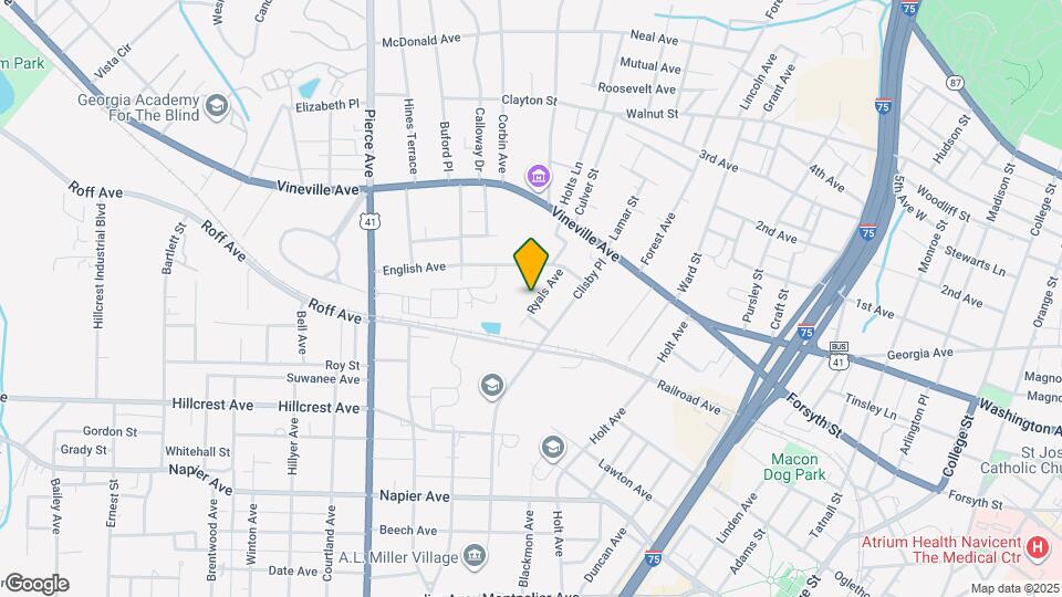 275 Ryals Ave Mapa y Detalles de la Ubicación