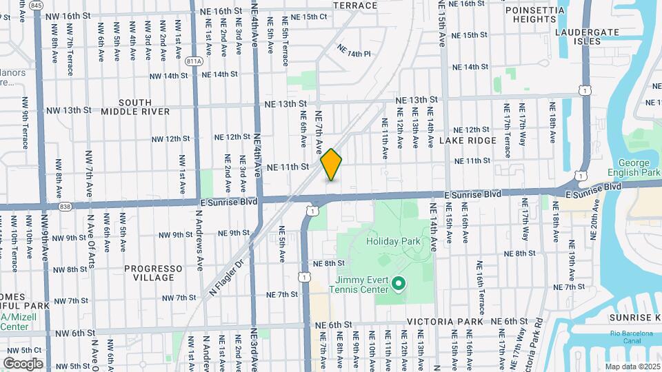 1016 NE 7th Ave Map and Location Details