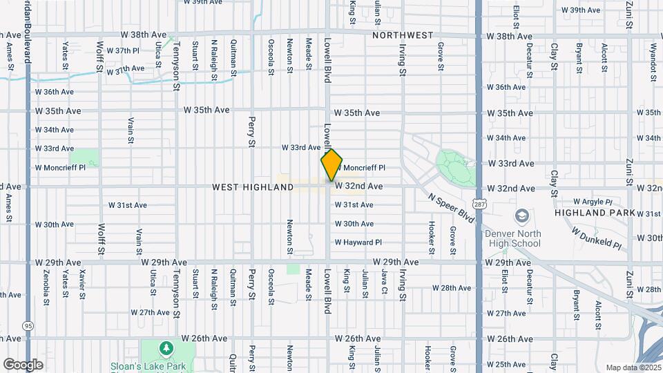 3492 W 32nd Ave Map and Location Details