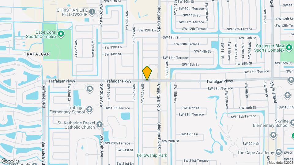 1602 SW 16th Ct Map and Location Details