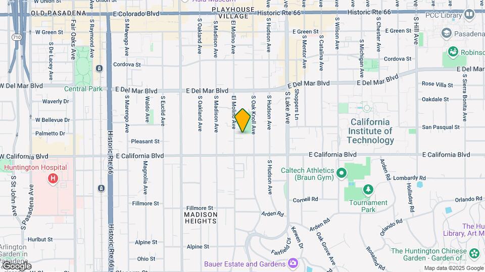 500 S El Molino Ave Map and Location Details