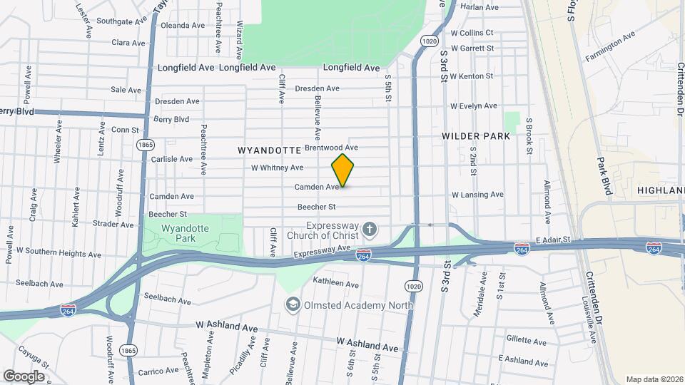 554 Camden Ave Map and Location Details