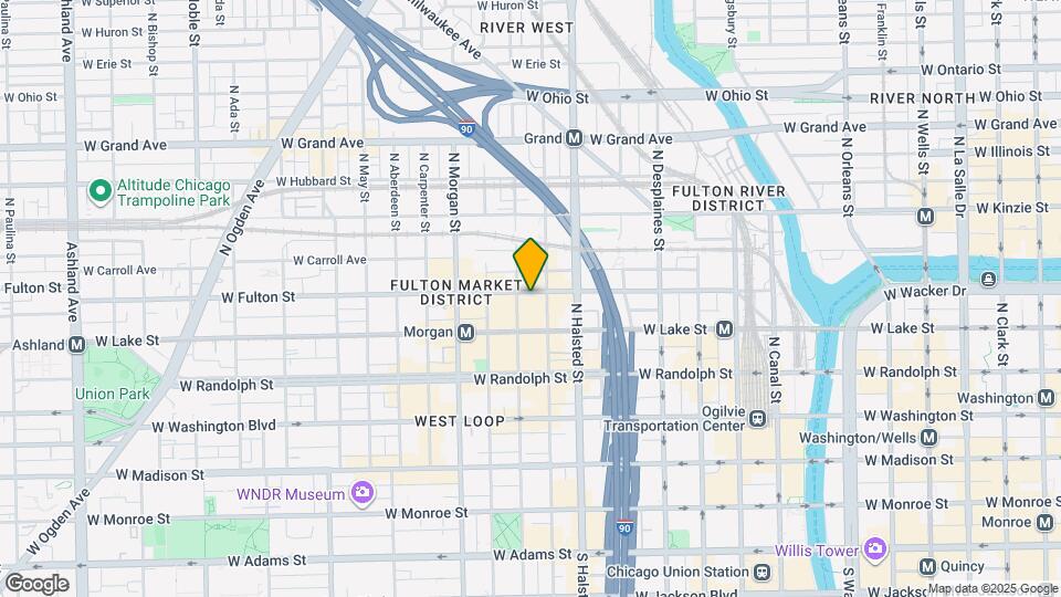 833-45 W. Fulton Mkt. Map and Location Details