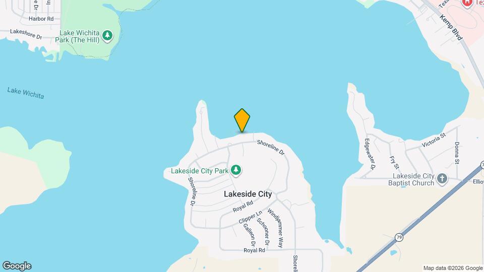 607 Shoreline Dr Map and Location Details