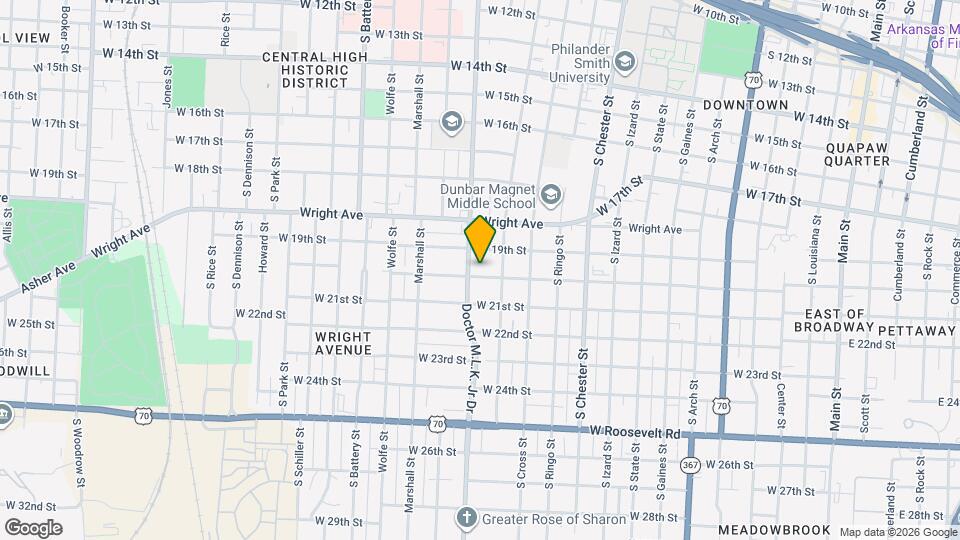 1314 W Charles Bussey Ave Map and Location Details