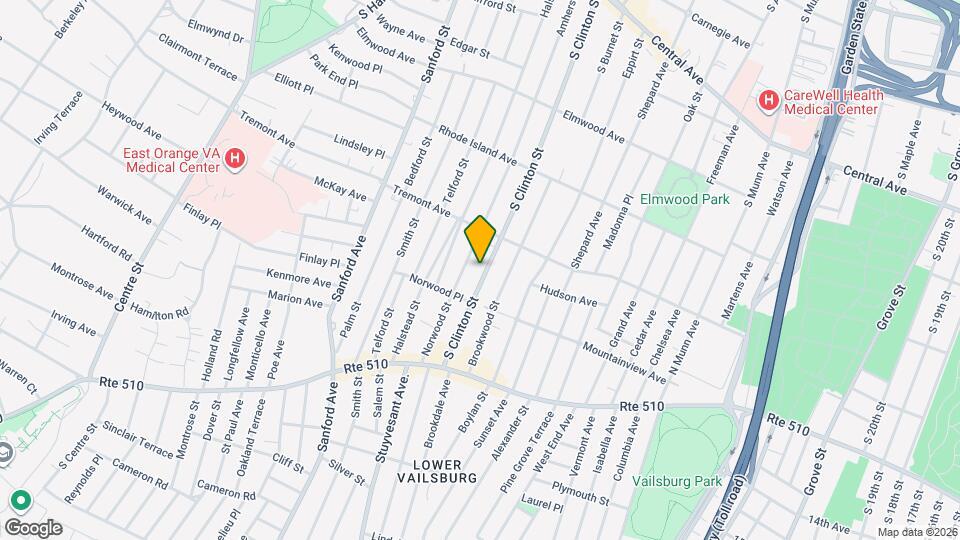 491 S Clinton St, Unit 2, East Orange, NJ 07018 Mapa y Detalles de la Ubicación