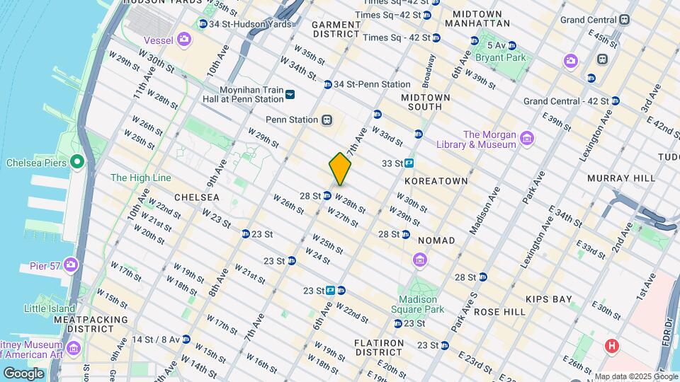 151 W 28th St Map and Location Details