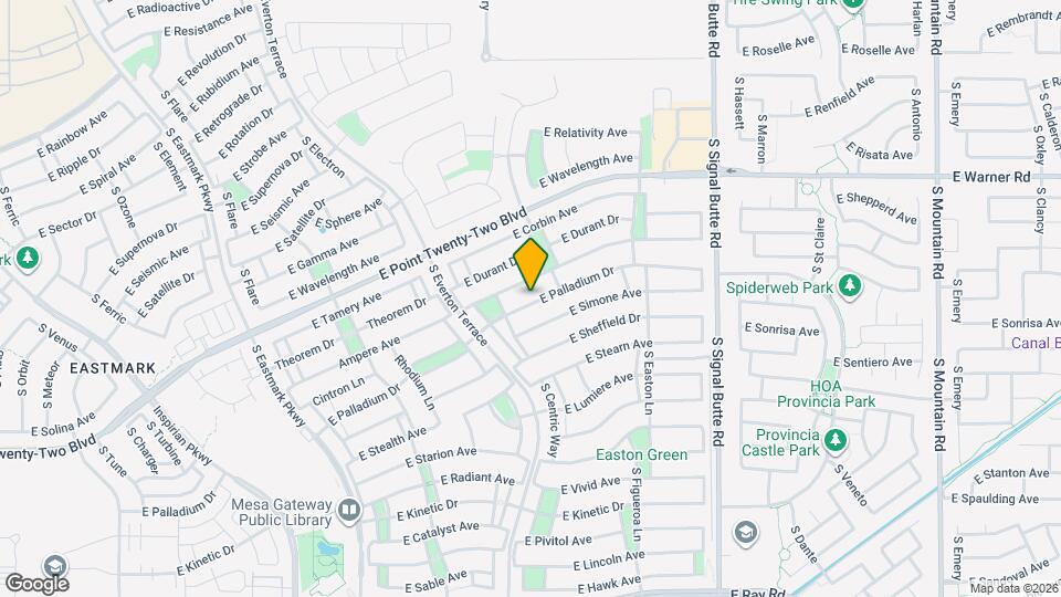 10448 E Palladium Dr Map and Location Details