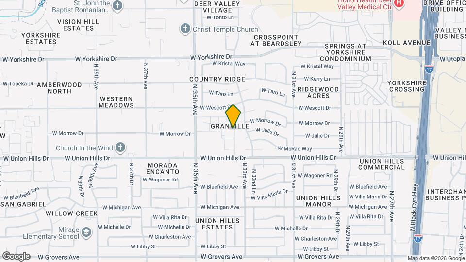 18814 N 33rd Dr, Unit #3 Map and Location Details