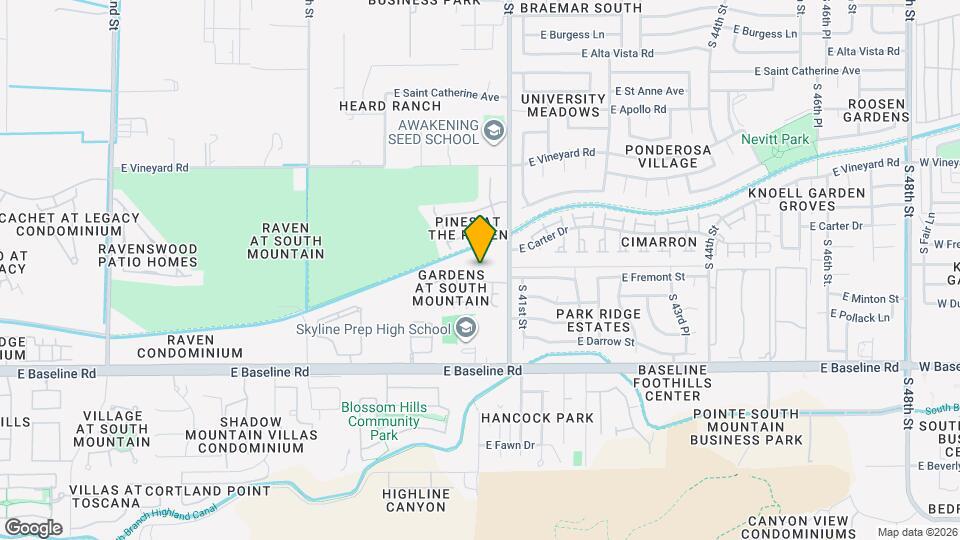 3936 E Minton St Map and Location Details