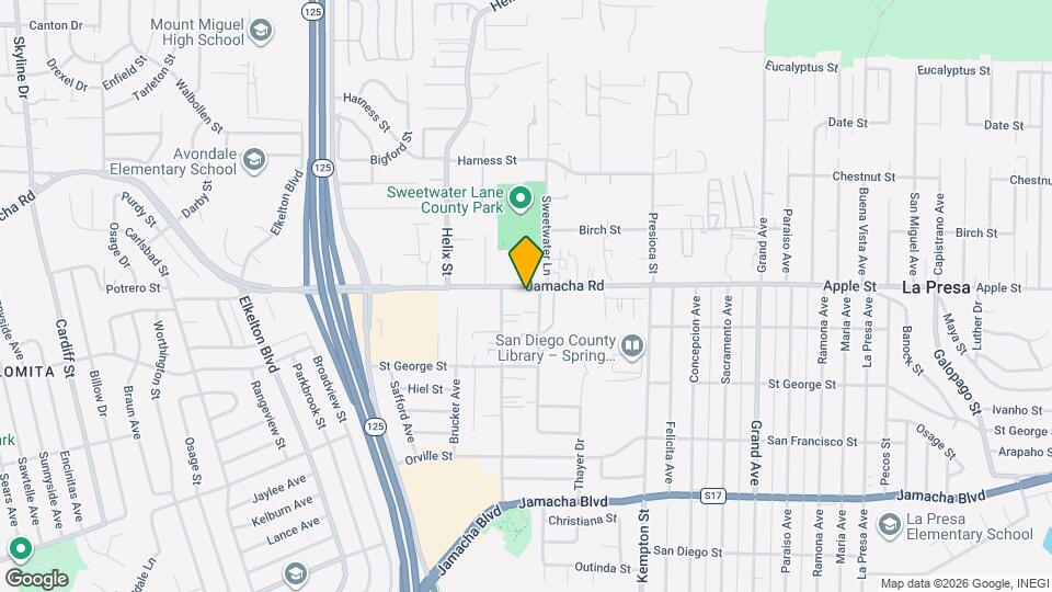 8951 Jamacha Rd, Unit 31 Map and Location Details