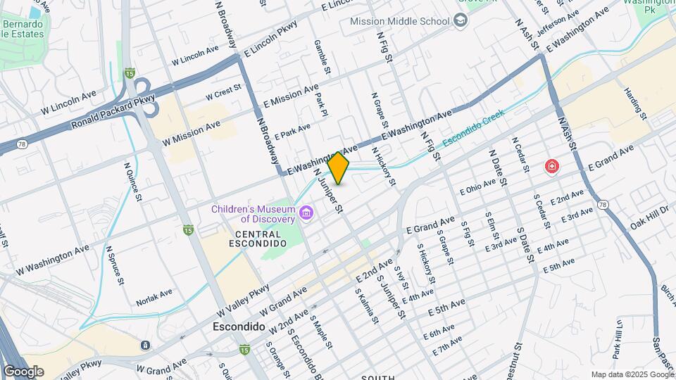 360 N Juniper St Mapa y Detalles de la Ubicación
