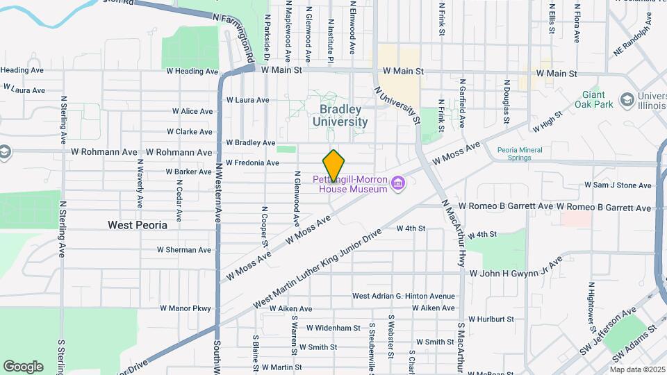 1418 W Barker Ave Map and Location Details