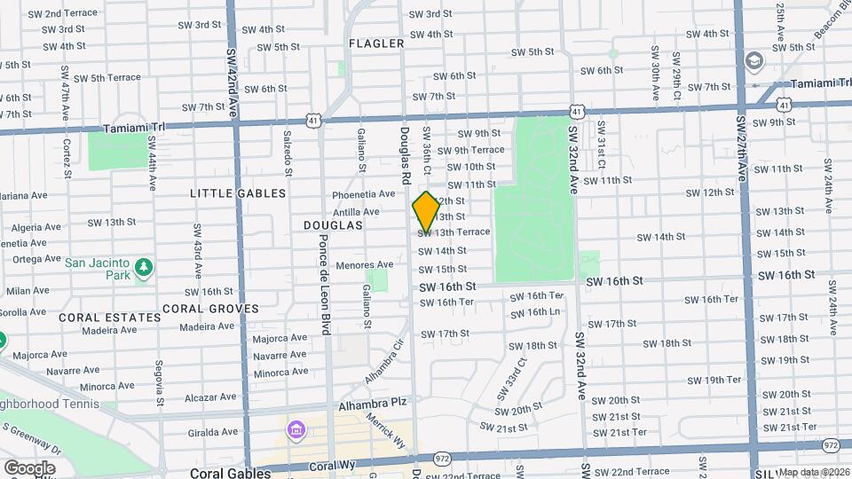3666 SW 13th Terrace Map and Location Details