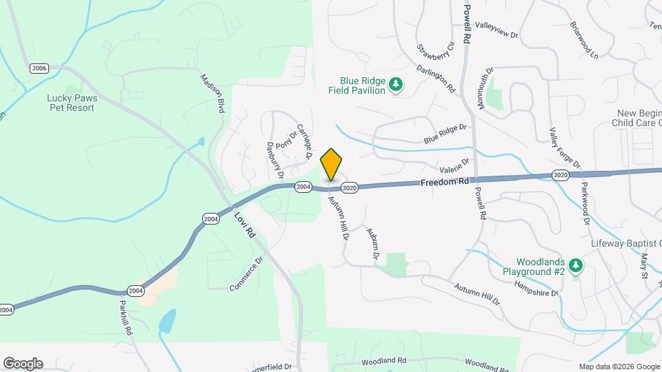 1001 Freedom Rd Map and Location Details