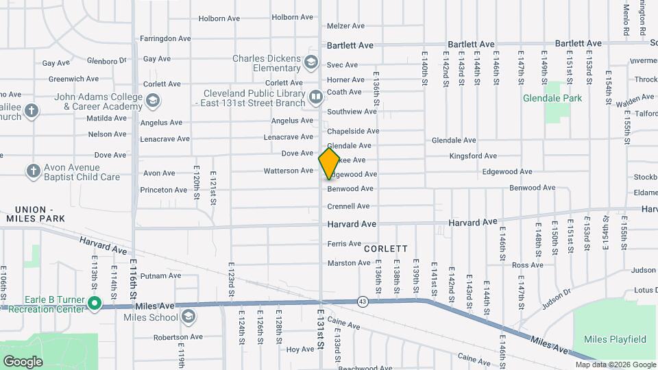 13113 Benwood Ave Map and Location Details