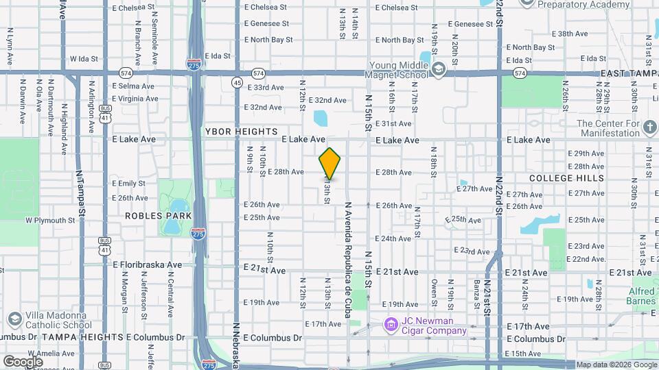 3411 N 13th St Map and Location Details