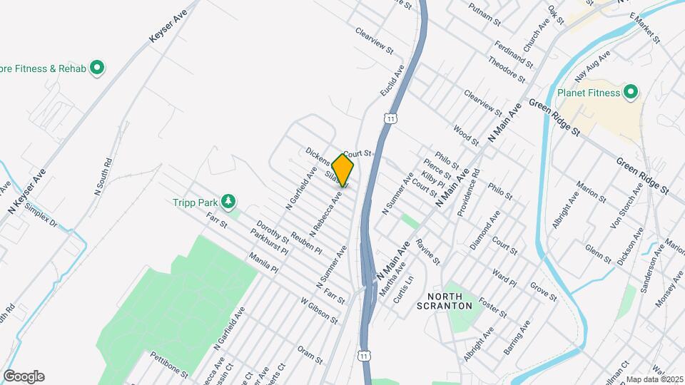 1446 Thackery St Map and Location Details