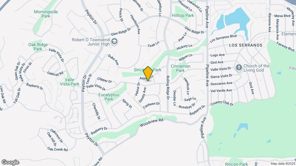 3724 Valle Vista Dr Map and Location Details