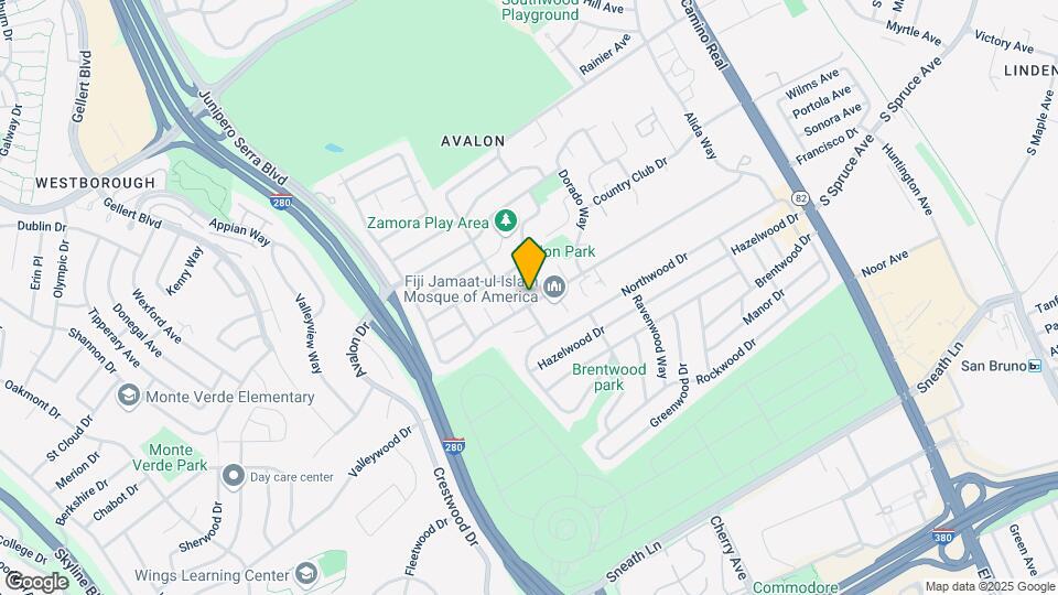 380 Alta Vista Dr Map and Location Details