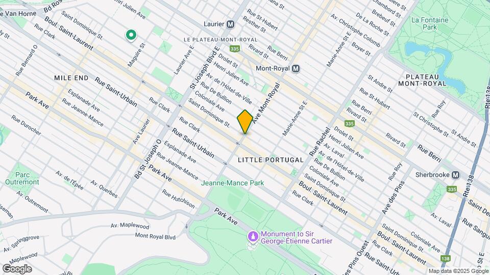 20-34 Du Mont-Royal Av E Map and Location Details